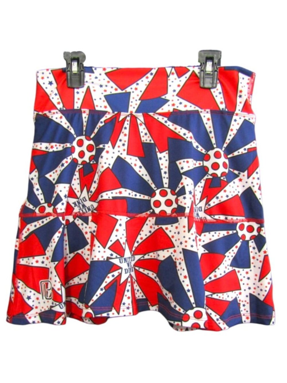 Pickleball Bella United We Dink Patriotic Skort Womens Size M 2 (6-8) Drop Pleat